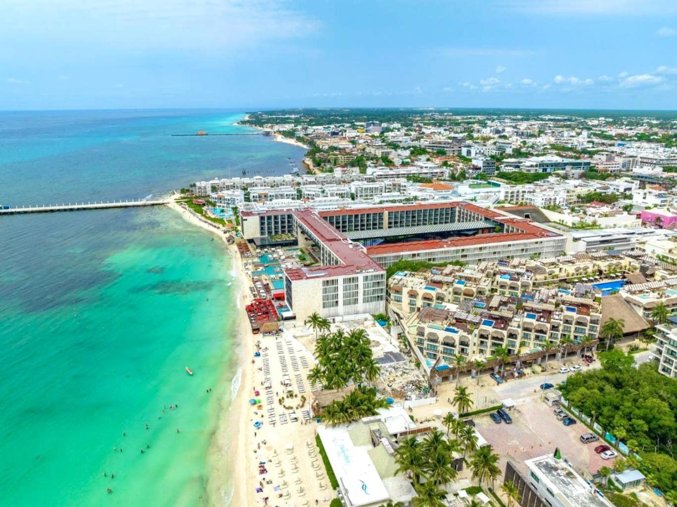 Departamento En Aldea Thai Con Terraza, Vista Al Mar Y Alberca Privada, Para 8 Personas Apartman Playa del Carmen Kültér fotó
